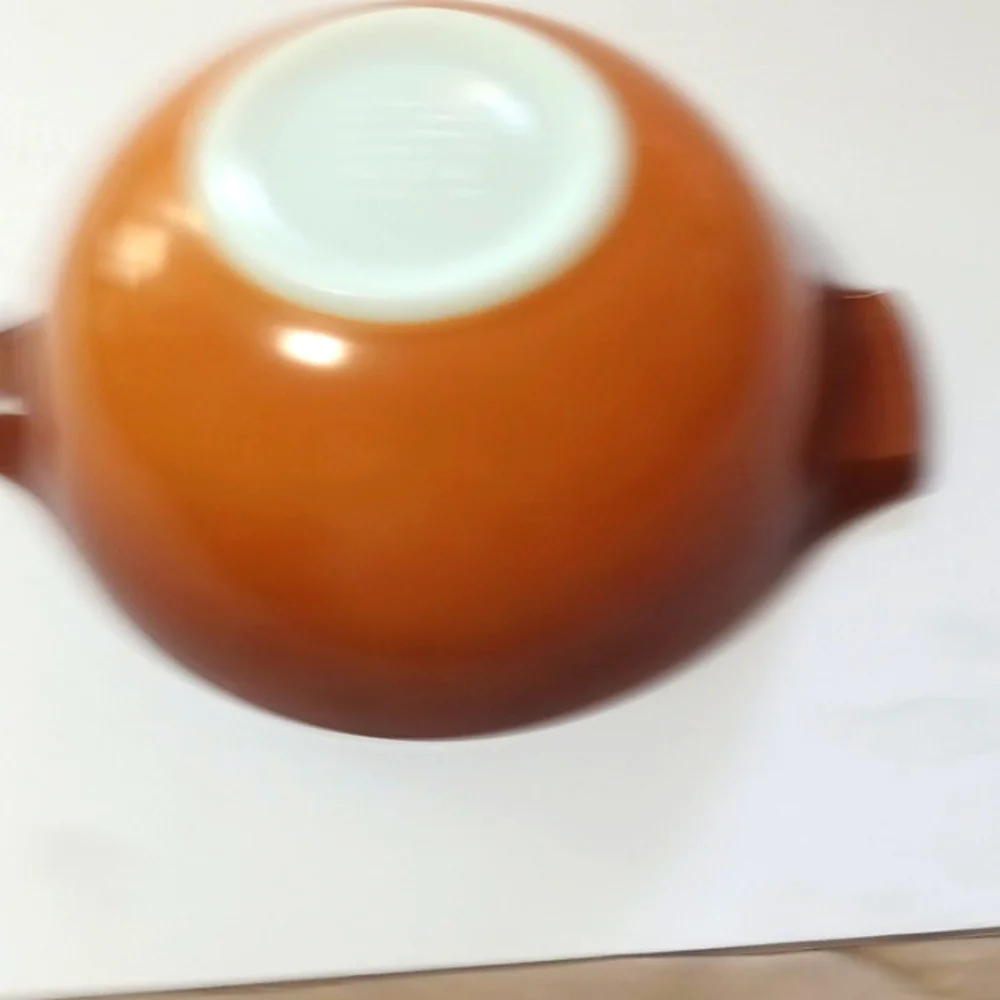 Cinderella Pyrex Bowl Nesting Mixing Bowls Old Orchard Brown 1.5 quart #44